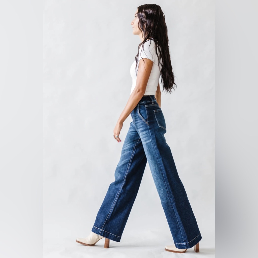 KanCan Dark Wash Trouser Jeans